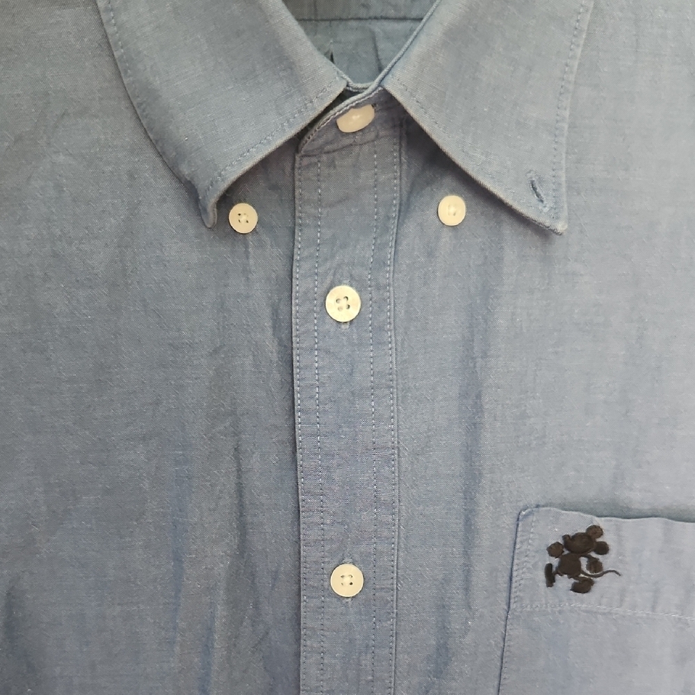 Disney Blue Classic Casual Button Down Shirt - Picture 4 of 5